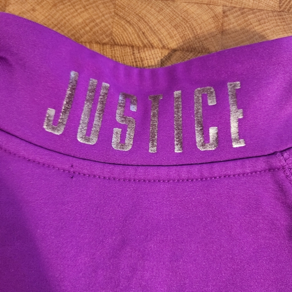 Justice zip front lined mock neck pul over with thumb holes - Picture 8 of 16